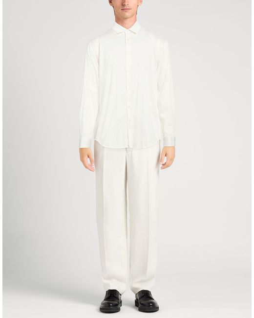 ARMANI EXCHANGE White Shirt Cotton, Elastane for men