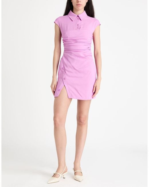 Moschino Pink Mini Dress Acetate, Viscose