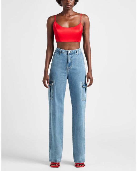 Moschino Red Top Viscose, Elastane