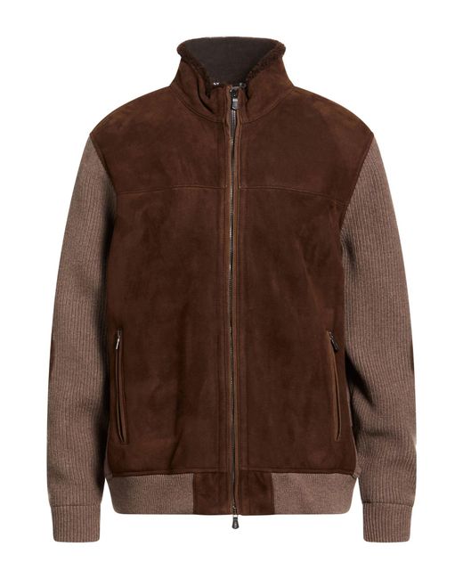 Fedeli Brown Shearling & Teddy for men