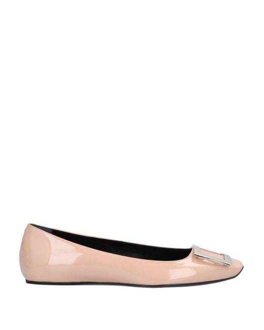Roger Vivier White Ballet Flats