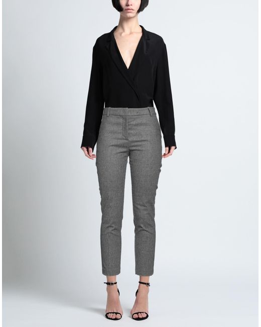 Pinko Gray Pants Polyester, Acrylic, Wool, Viscose, Elastane