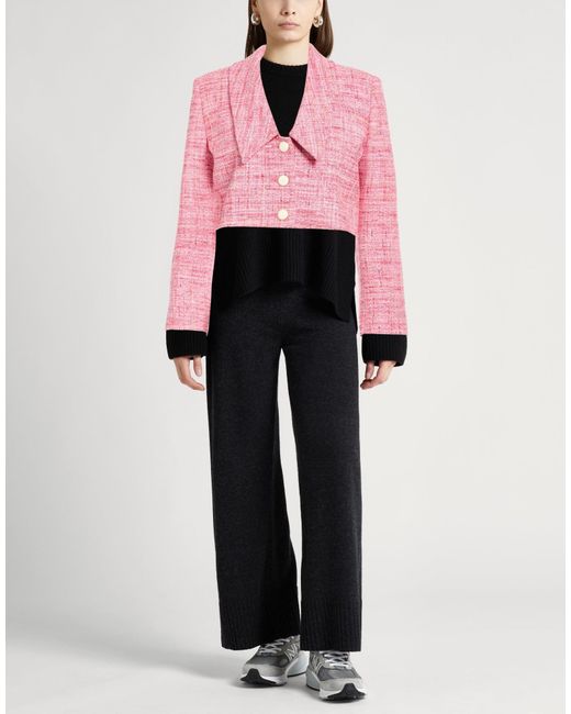 PT Torino Pink Jacket Cotton, Polyester, Polyamide, Acrylic, Viscose