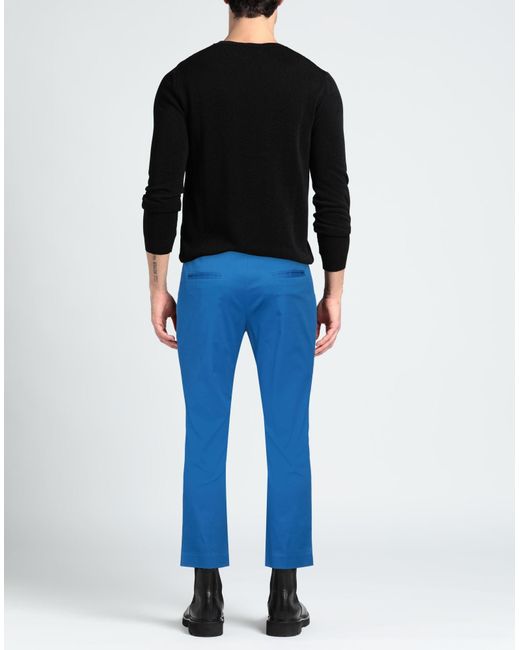 Grey Daniele Alessandrini Blue Pants for men