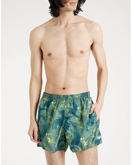 Emporio Armani Blue Swim Trunks for men