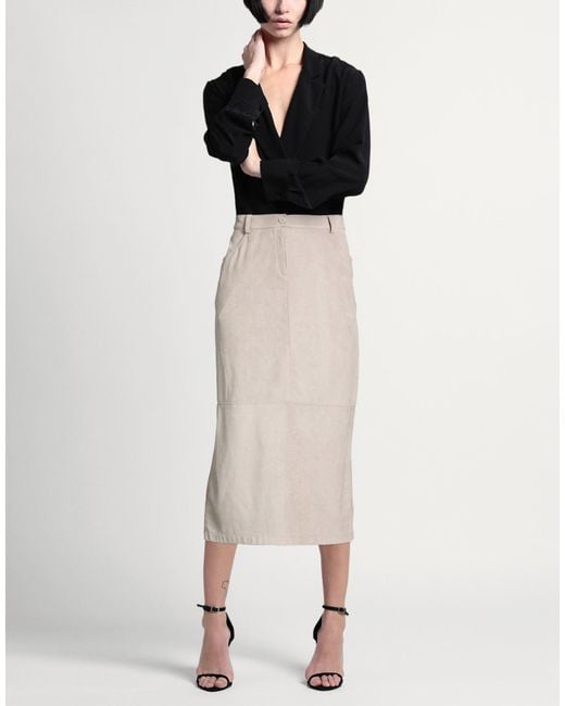 Purotatto Natural Midi Skirt