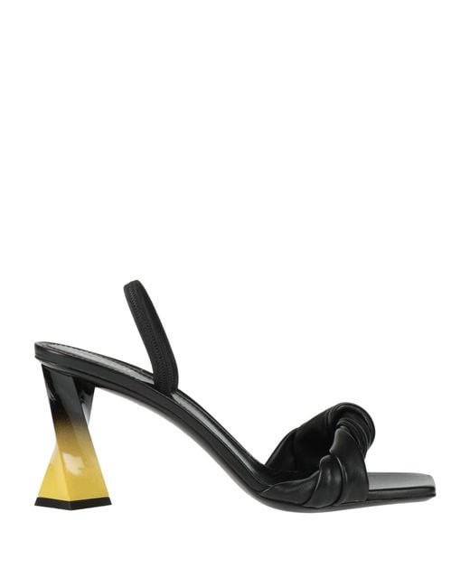 Pollini Black Sandals Leather
