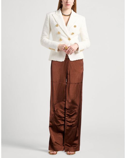Tom Ford Brown Pants Viscose, Linen