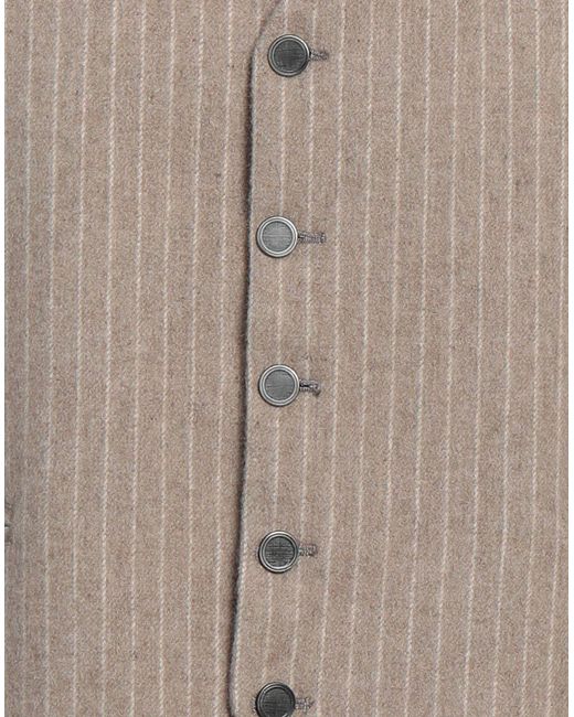 Messagerie Gray Tailored Vest Wool, Polyester for men
