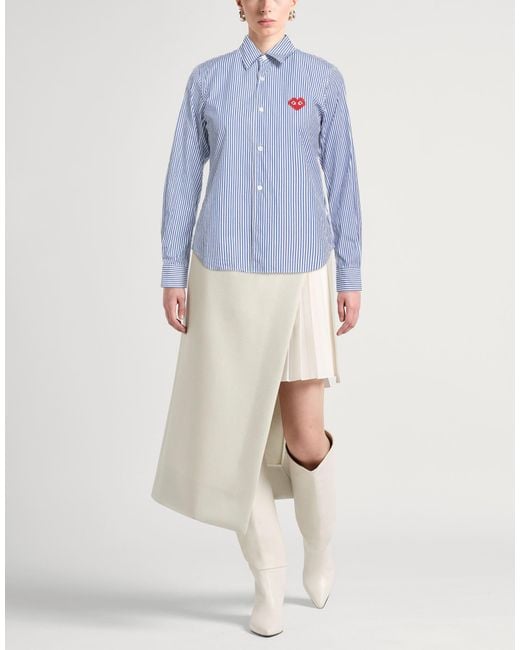 COMME DES GARÇONS PLAY Blue Shirt Cotton