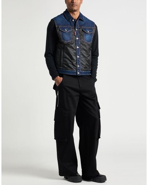 DSquared² Blue Gilet for men