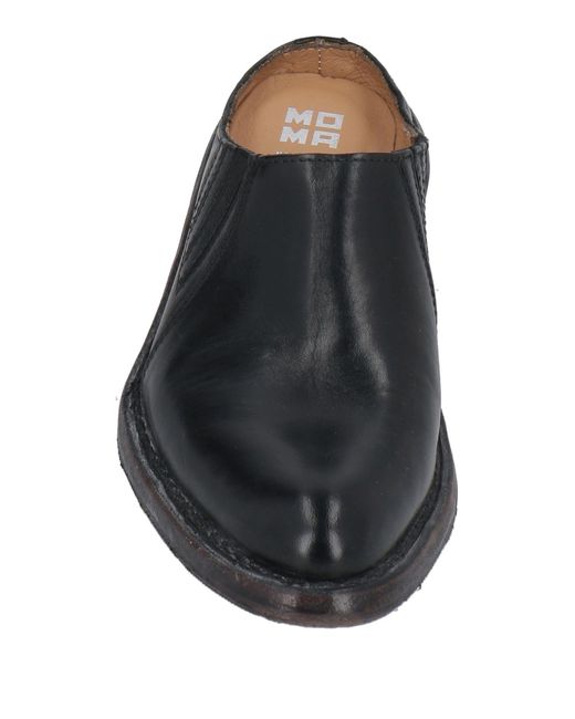 Moma Gray Mules & Clogs Leather