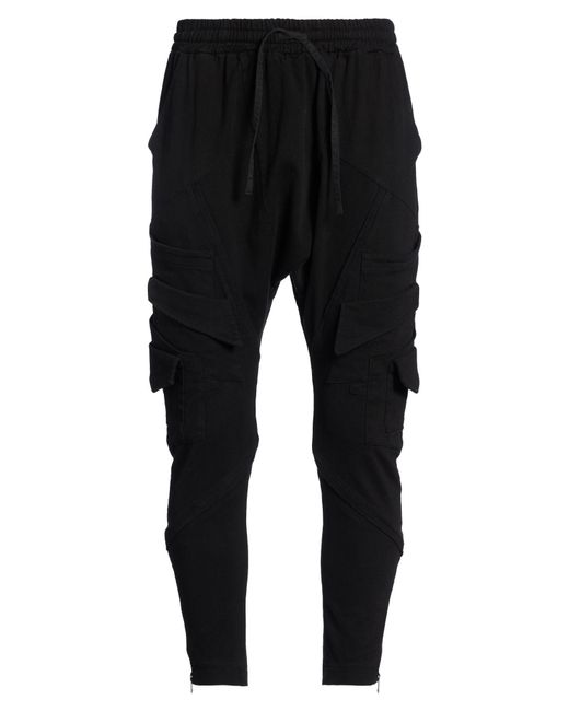 LA HAINE INSIDE US Black La Haine Inside Pants Cotton, Elastane for men