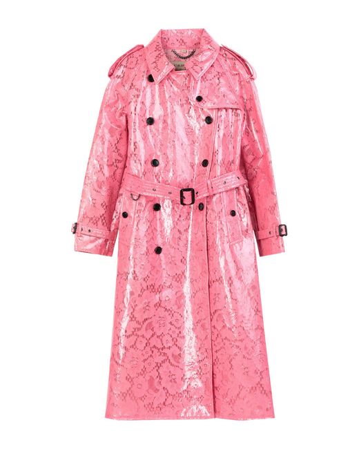 Burberry Pink Overcoat