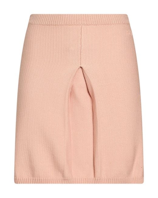 Alexandra Golovanoff Pink Mini Skirt Cotton