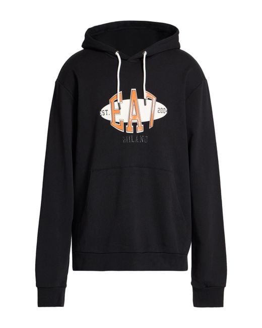 EA7 Black Sweatshirt for men