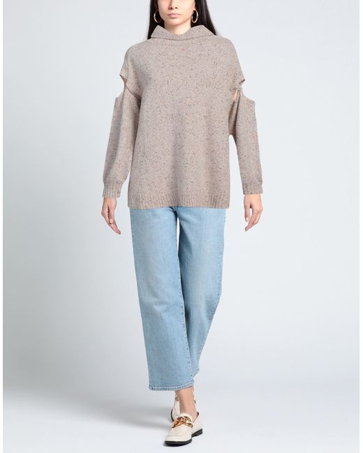 Actitude By Twinset Gray Turtleneck