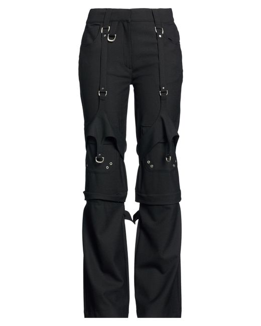 Off-White c/o Virgil Abloh Black Pants Polyester, Virgin Wool, Elastane