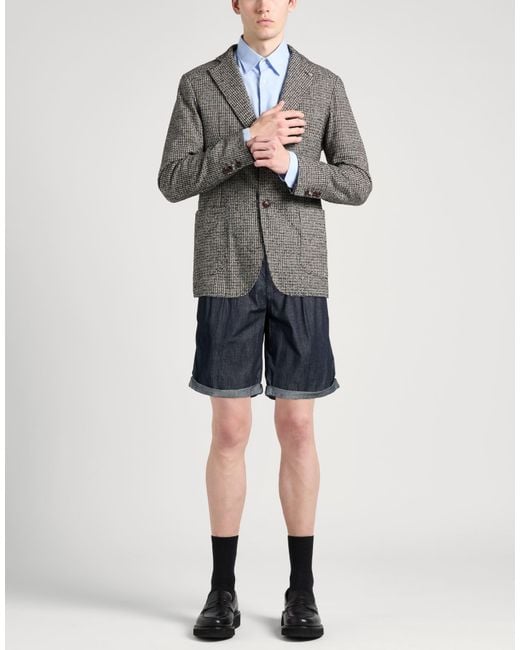 Brunello Cucinelli Blue Denim Shorts Cotton for men