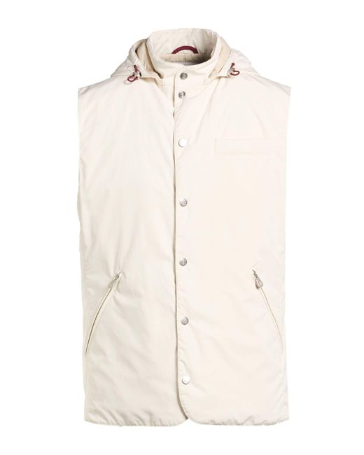 Brunello Cucinelli White Gilet for men