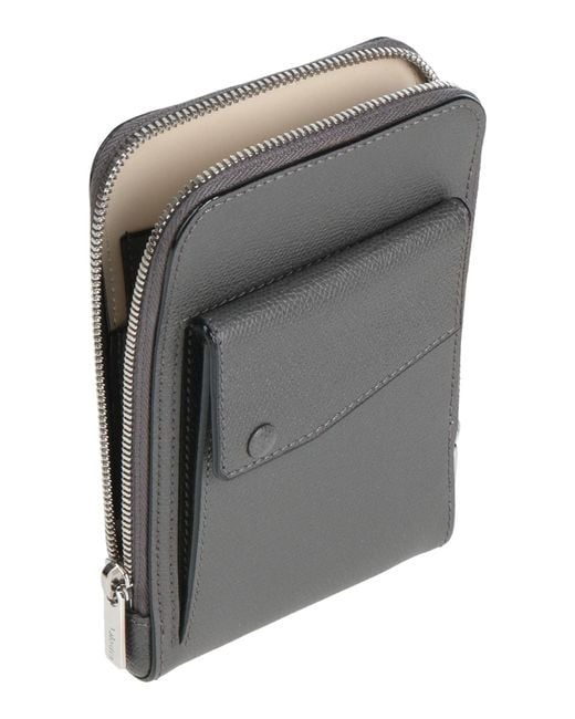 Valextra Gray Cross-Body Bag Calfskin