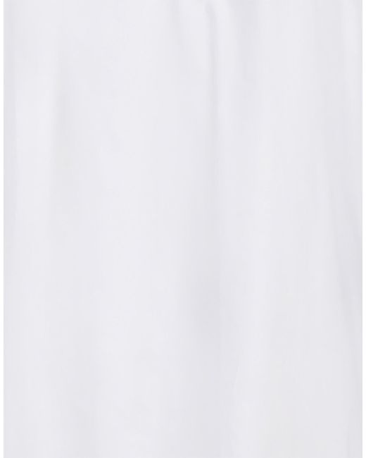 Soallure White Mini Dress Cotton, Polyamide, Elastane