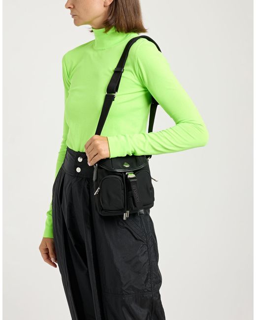 Moncler Gray Backpack Polyester, Calfskin