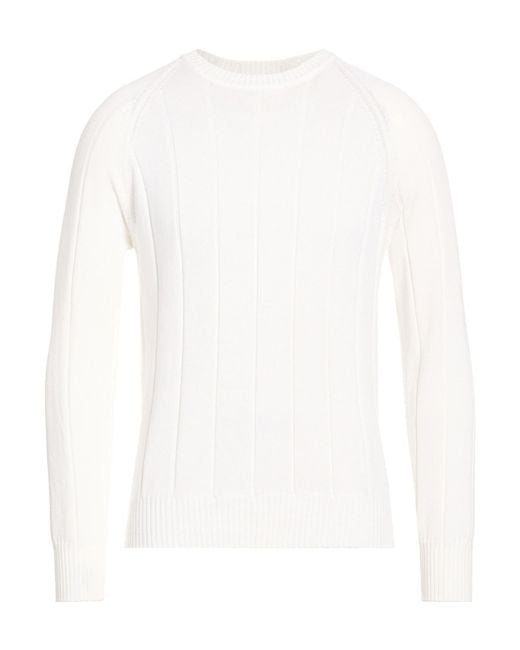 La Fileria White Sweater Cotton for men