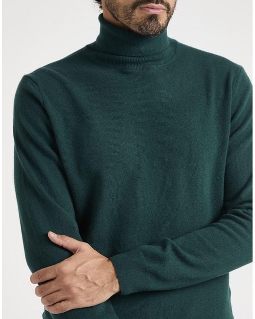 Heritage Green Turtleneck for men
