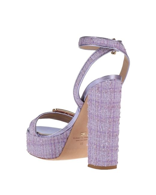 Elisabetta Franchi Purple Sandale