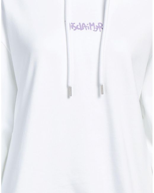 Sudadera DISCLAIMER de color White