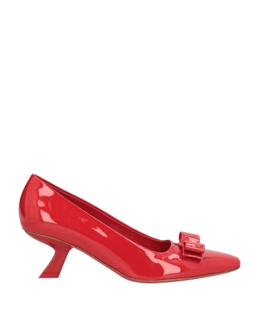 Ferragamo Red Pumps
