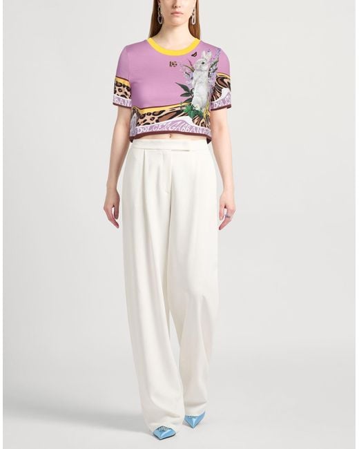 Dolce & Gabbana Pink T-Shirt Cotton, Zamak