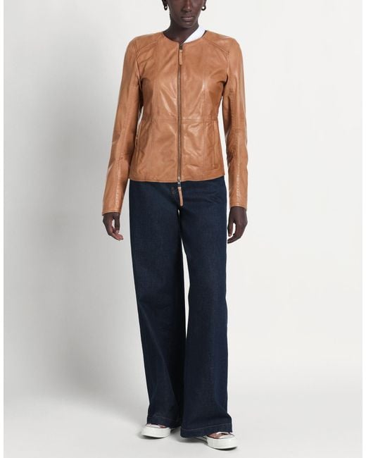 Bully Brown Jacket Leather