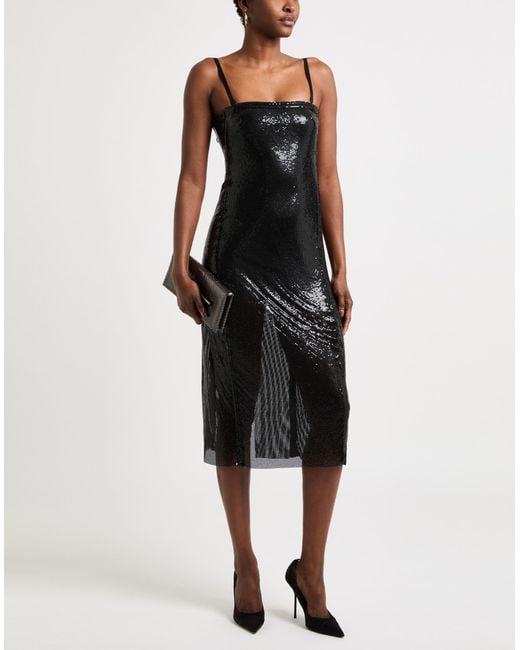 POSTER GIRL Black Midi Dress Aluminum