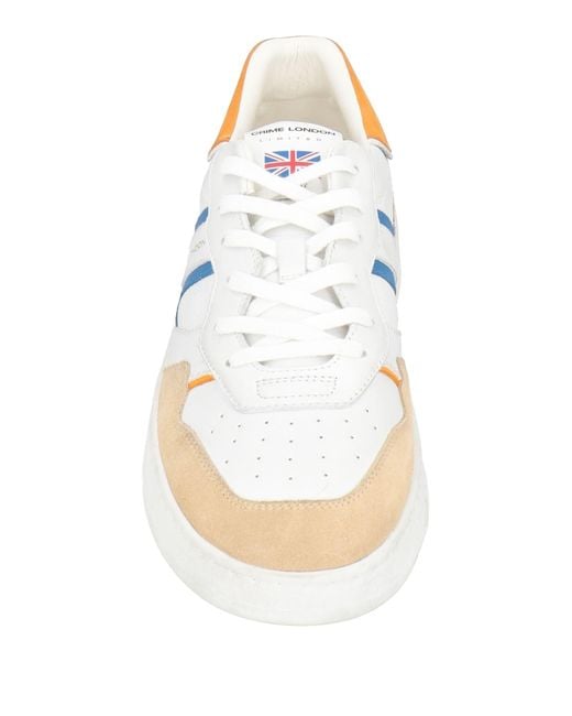 Crime London White Sneakers Leather for men