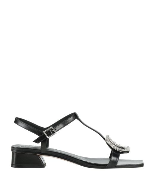 Roger Vivier Black Sandals Leather