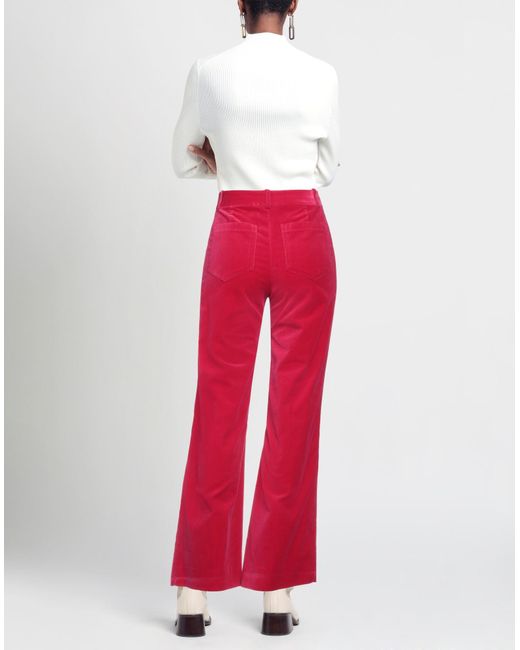 Pantalon Victoria Beckham en coloris Red