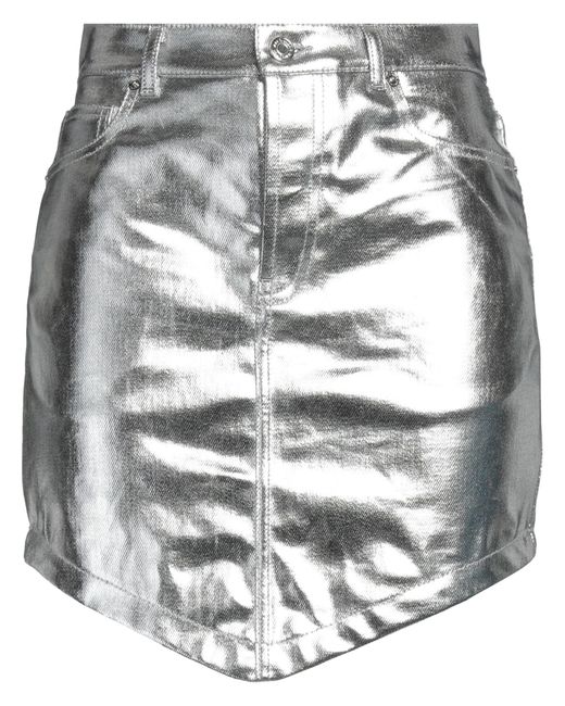 Alexandre Vauthier Gray Denim Skirt