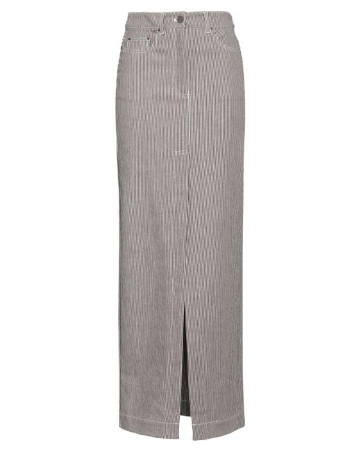 REMAIN Birger Christensen Gray Maxi Skirt