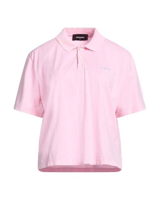 DSquared² Pink Polo Shirt