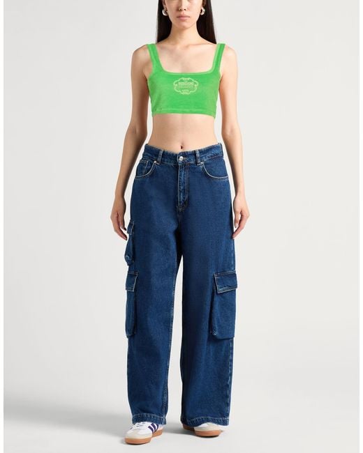 Top Moschino de color Green