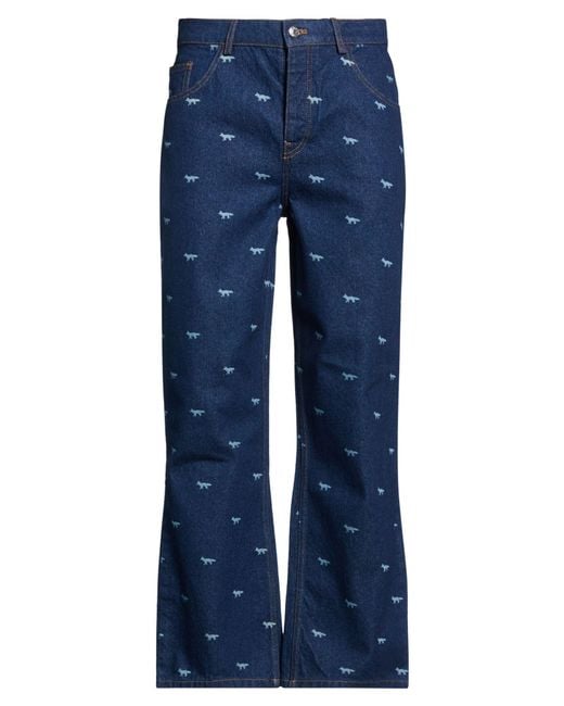Maison Kitsuné Blue Jeans Cotton for men
