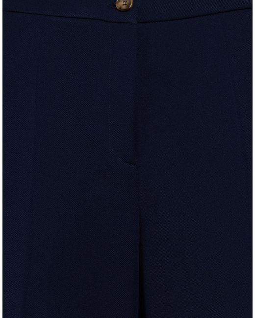 Elena Miro Blue Pants Polyester, Elastane