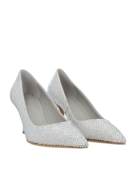 Ferragamo White Pumps