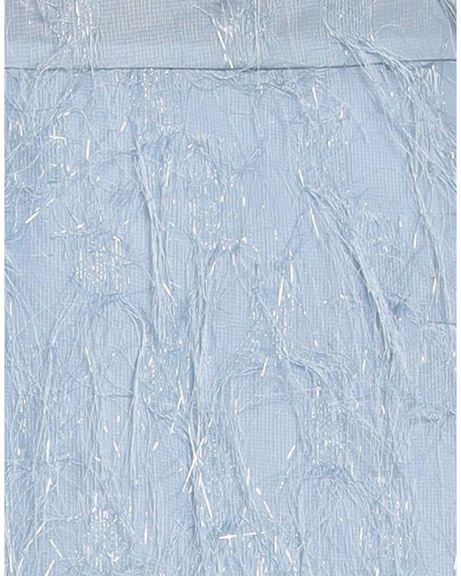 Siste's Blue Mini Skirt Polyester