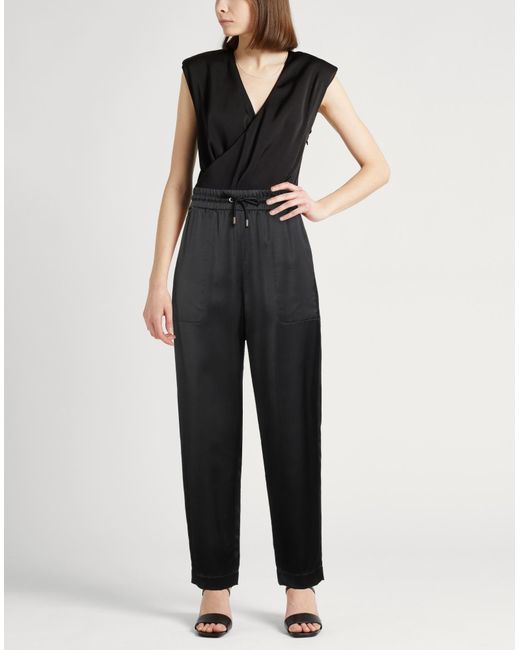 Agnona Black Pants Viscose, Wool