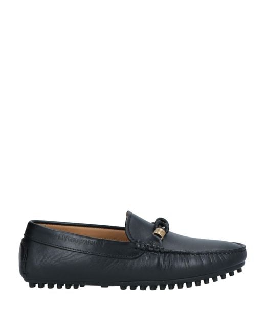 Emporio Armani Gray Loafers for men