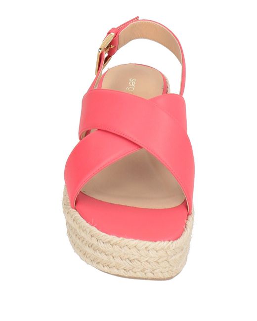 Sergio Rossi Pink Espadrilles Leather