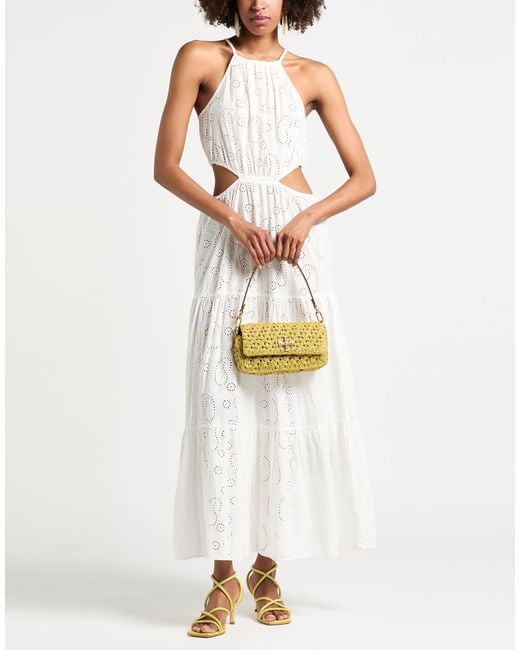 Mc2 Saint Barth White Maxi Dress